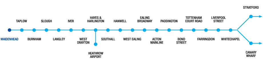 Bray House Maidenhead Crossrail Map